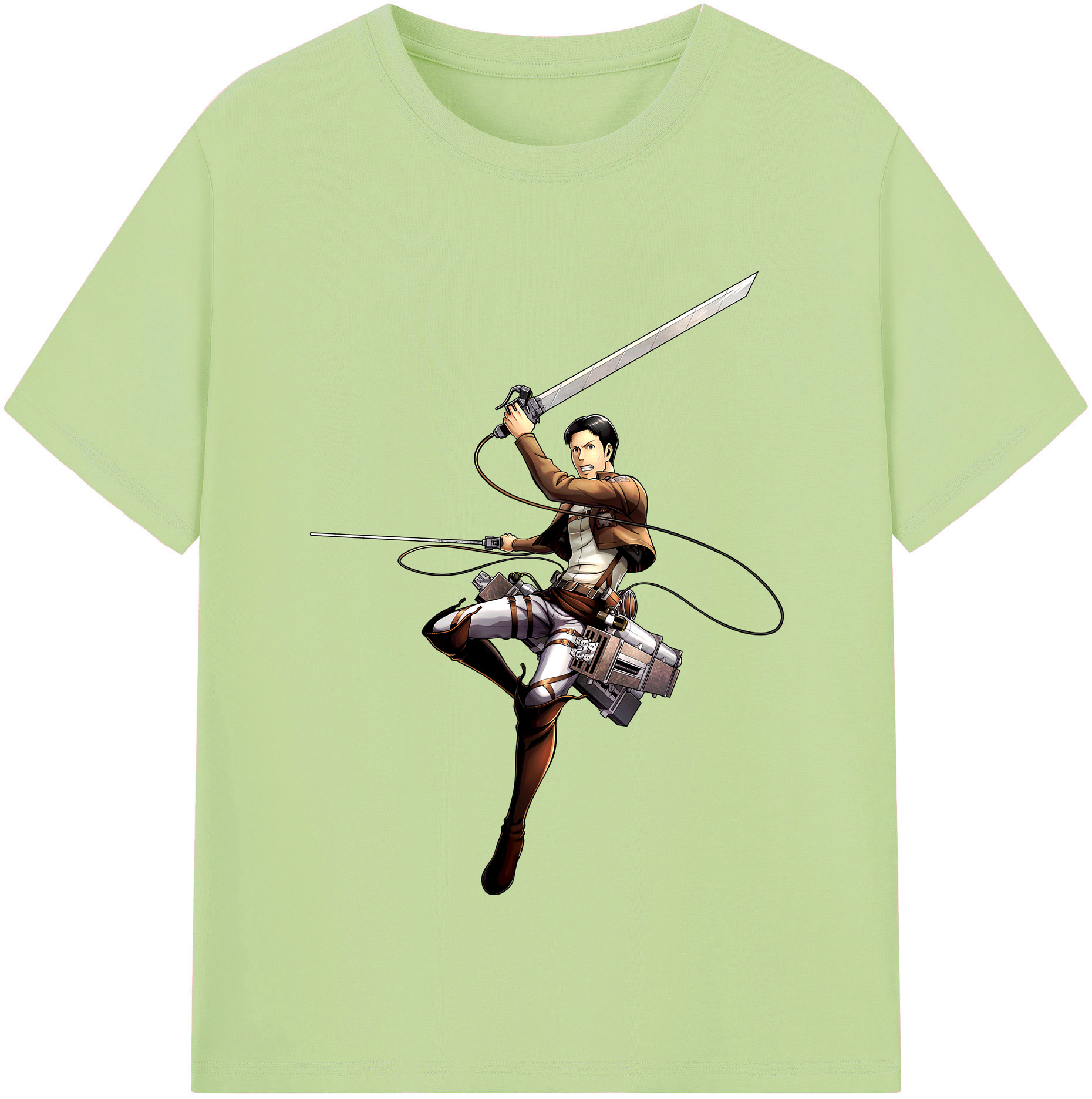 （画像用） 進撃の巨人 Attack on Titan 綿100％半袖Tシャツ（フロントプリント）